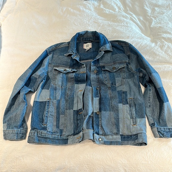 BDG Jackets & Blazers - BDG checkered denim jacket